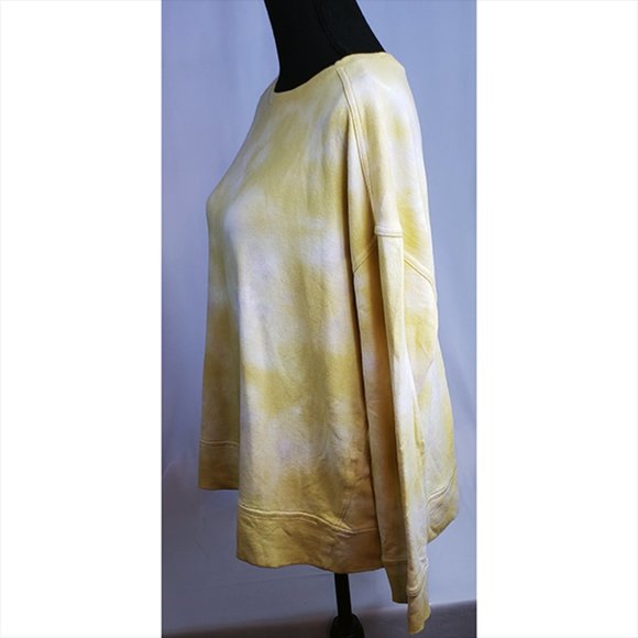 Universal Thread Women's Yellow Mustered Tie Dye Sweatshirt Top Size L N… - Picture 3 of 7